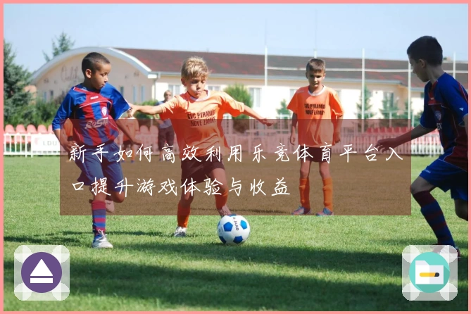 新手如何高效利用乐竞体育平台入口提升游戏体验与收益